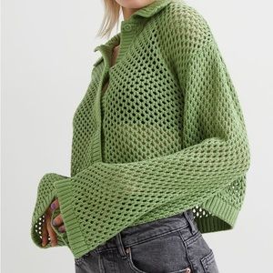 H and M Crochet Knit Sweater